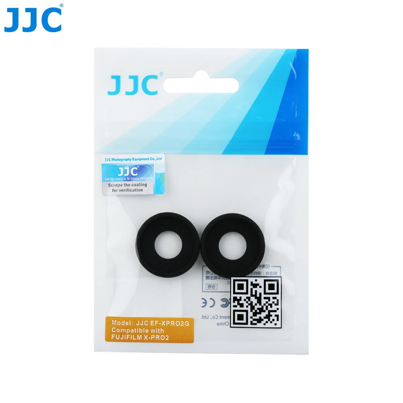 JJC 2PCS Eyecup Eyepiece Viewfinder Eyeshade for Fuji Fujifilm X-Pro2 XPro2 Eye Cup Soft Silicone Rubber Camera Eyecup Protector