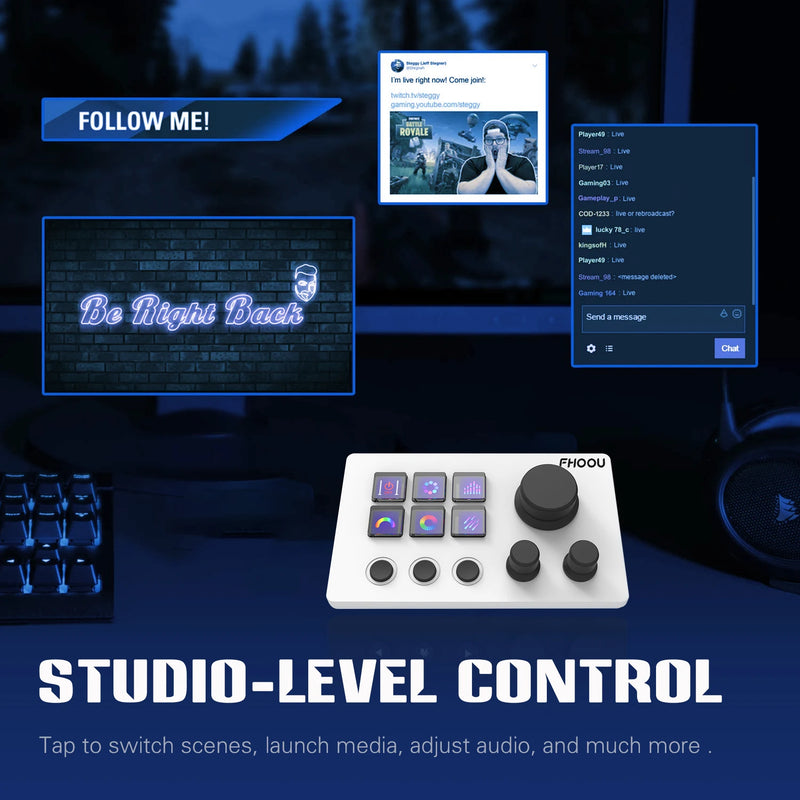 StreamDeck Global Edition Stream Deck LCD Live Content Creation Controller Custom Visual Keyboard Button For Win/Mac
