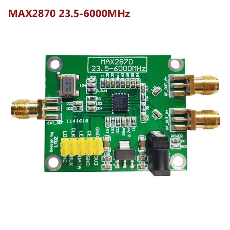 MAX2870 23.5-6000MHz RF Signal Source Signal Generator Module PLL VCO W/ 3.3V Pin Header Power Supply Three-wire Control