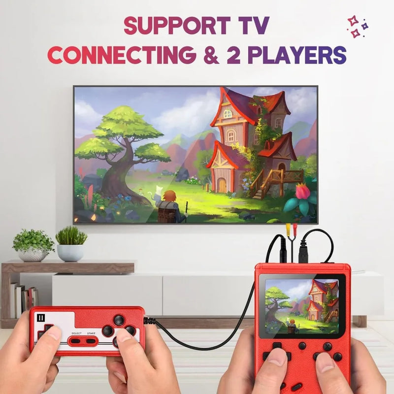 400 Games 3.0 Inch Handheld Game Console Portable Retro Video Game Console Classic FC Emulator Two Players Mini Gaming Machine