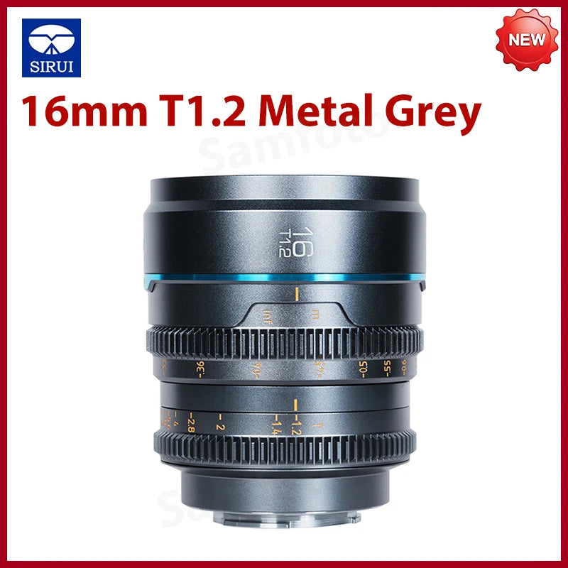 NEW ARRIVAL SIRUI Night Walker 16mm T1.2 75mm T1.2 S35 Cine Lens APS-C Large Aperture Lens for Sony E for Canon RF Fuji X L M4/3