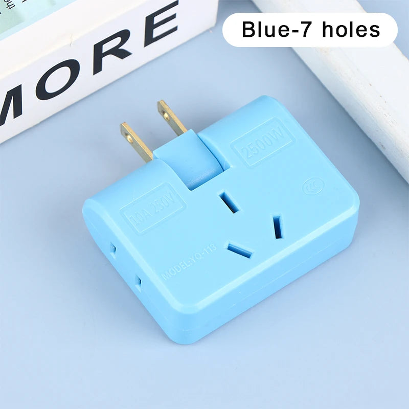 3 In 1 Extension US Plug Electrical Adapter 180 Degree Rotation Socket Converter 2500W Mobile Phone Charging Converter Socket