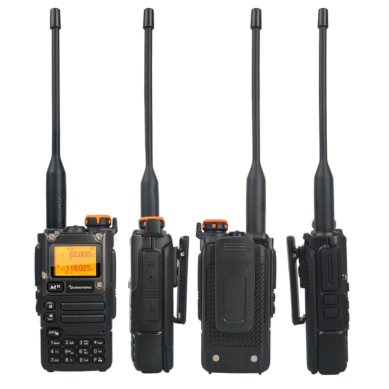 Walkie Talkie Quansheng UV-K5(8) 50-600MHz Air Band Rx Multi-Band 136-600MHz Tx DTMF Scrambler Frequency Scan Copy Vox FM Radio