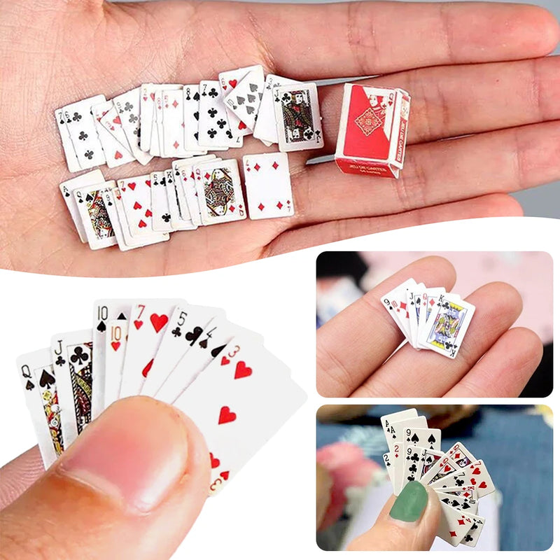 Small Mini Pokers House Portable Poker Chips Clear Playing Cards For Family Game Juegos de mesa