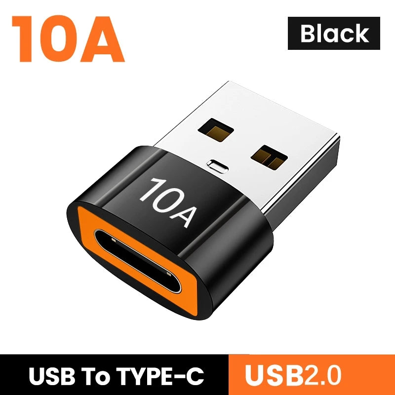 Olaf 10A OTG USB3.0/2.0 To Type C Adapter TypeC Female to USB Male Converter Fast Charging OTG For Macbook Laptop Xiaomi Samsung