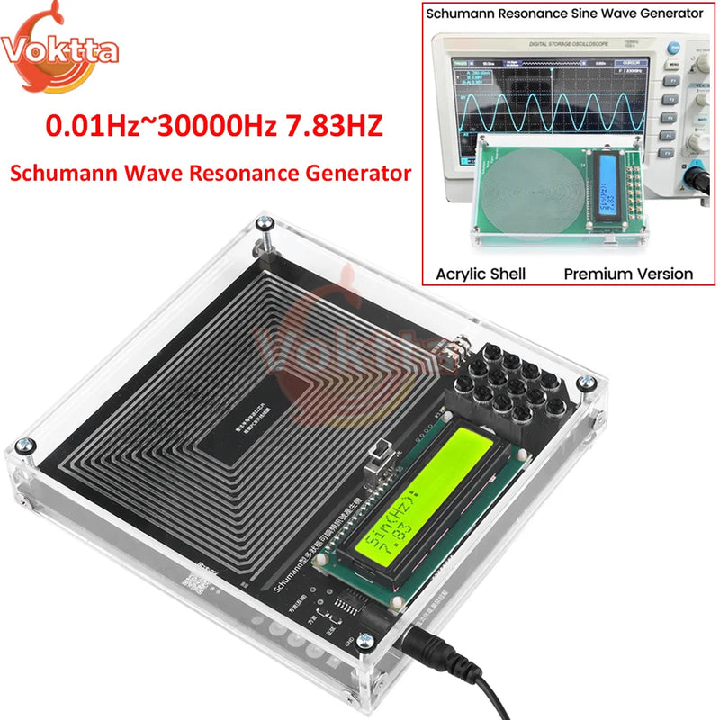 7.83HZ Schumann Wave Resonance Generator 0.01Hz~30000Hz Frequency Modulation Adjustable Ultra-low Pulse Wave Signal Generator