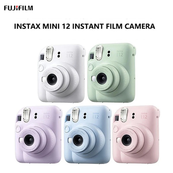 Original Fujifilm Instax Mini 12 Instant Camera Blossom Pink / Pastel Blue / Mint Green / Clay White / Lilac Purple 5 Colors