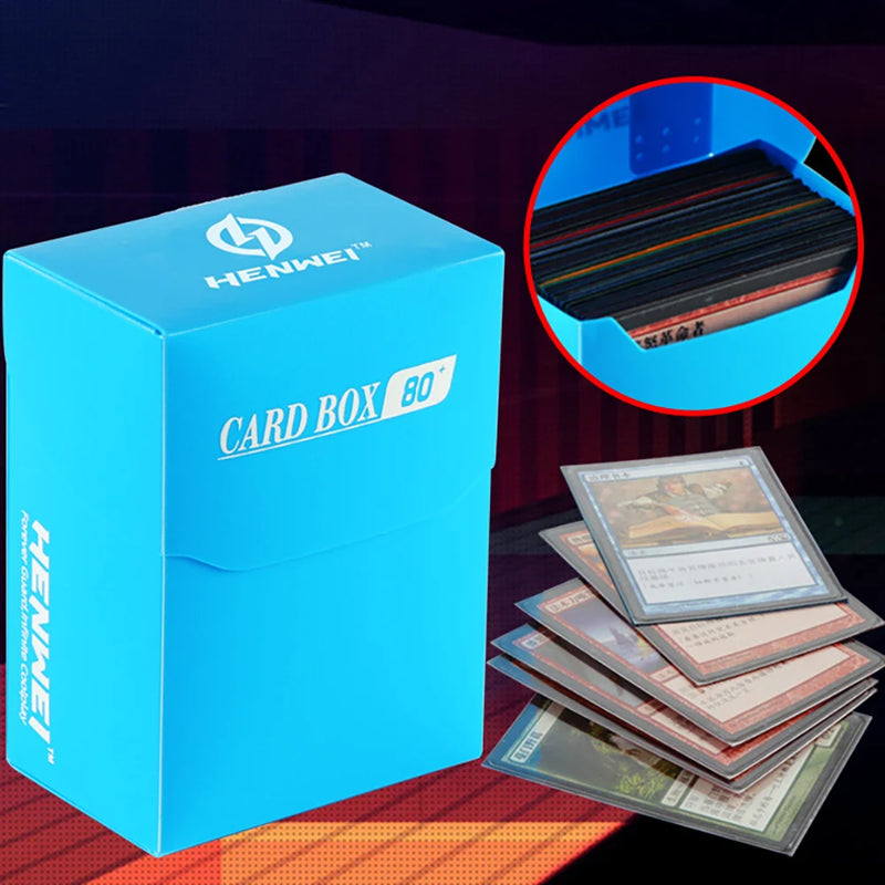 PP Material Portable 80+Card Deck Box Many Color TCG OCG Cards Case for Magic/YGO/Gathering PP Storage