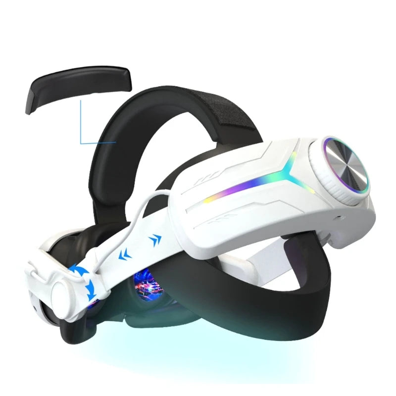 Lightweight Head Straps for VR Headset Headband with Battery Power Extend Your Gaming Time Enhanced Comforts