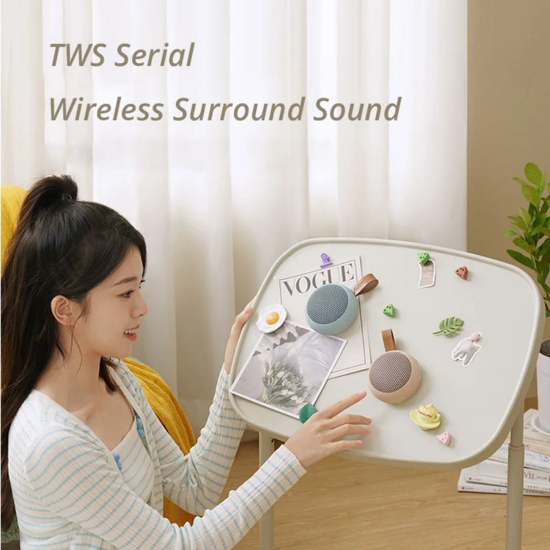 AUDIENCE Y6 Bluetooth Speaker Portable Wireless Mini Magnetic Shower Audio Surround Sound Waterproof Bathroom Heavy Subwoofer