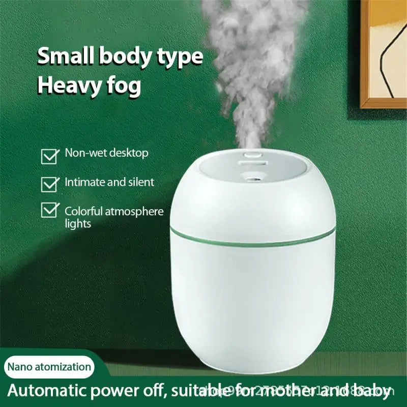 Mini Humidifier Usb For Household Use To Increase Air Humidity And Alleviate Skin Dryness Nightlight Mute Portable Desktop Small