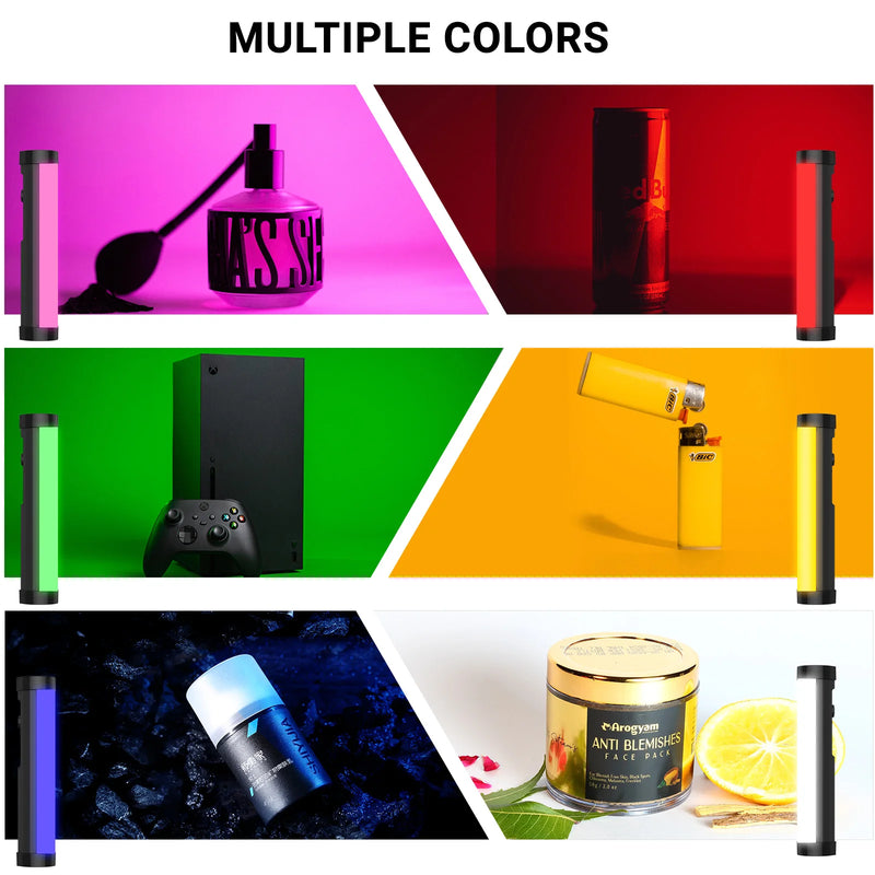 LUXCEO P100 Portable RGB Video Light Gamer Lamp 2000mAh Photo Video Shooting Selfie Lighting Fill-in lights for Vlog YouTube