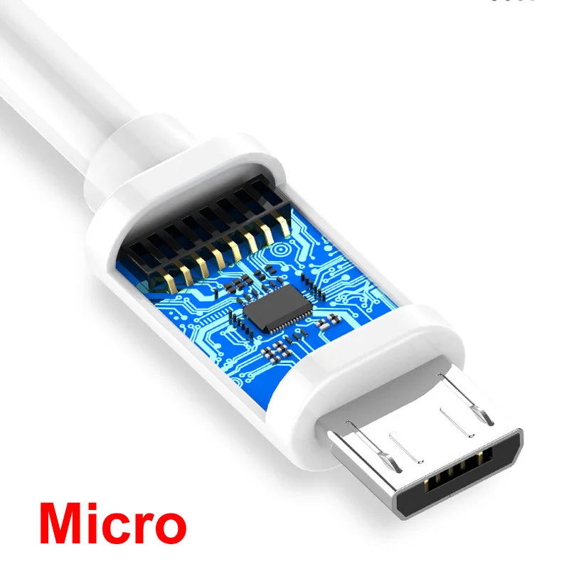 1M/2M/3M/5M/8M/10M/12M 5V 2.1A USB Micro Fast Charging Charger Data Sync Cable For Mobile Phone CCTV Camera Monitor Power Bank