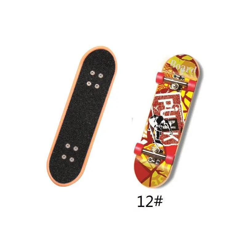 Mini Finger Skateboard Deck Board Fingerboard Ramps Boys Games Adult Novelty Children Training Props Skateboard Ramp Toy for Kid