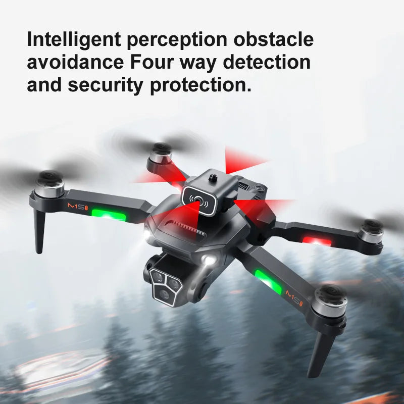 New M1s Mini Drone 4K Professinal Three Camera Wide Angle Optical Flow Localization Four-way Obstacle Avoidance RC Quadcopter