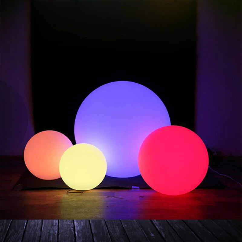 Christmas Outdoor LED Garden Ball Lights Remote Control Floor Lawn Lamp Swimming Pool Wedding Party Holiday Home Decoration