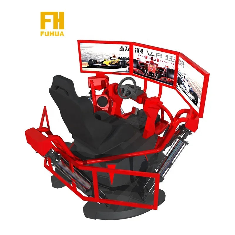 Factory hot sale sim racing 6 axis motion vr racing game machine car simulator Triple screen motion racing simulator