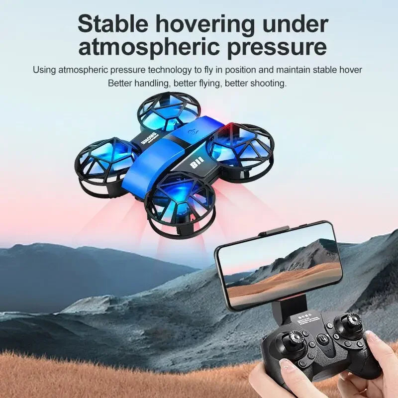 Lenovo 811 Mini Drone 4k profession HD 1080P Wide Angle Camera WiFi FPV RC Dron Height Keep 8000M Drones Kids Toys 4DRC 2024