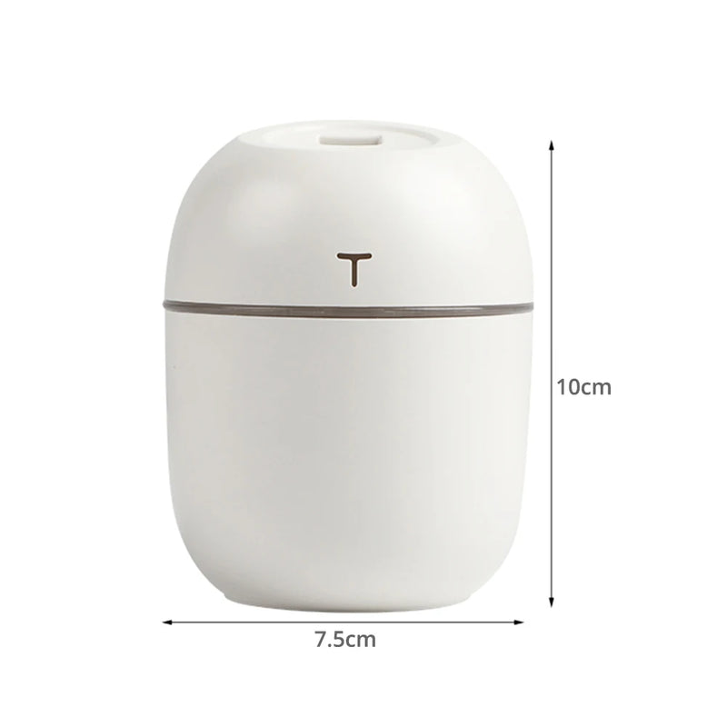 Mini Ultrasonic Air Humidifier 200ML USB Charge Diffuser Car Purifier Aromatherapy Anion Mist Maker Dense Fog Freshener Vehicle