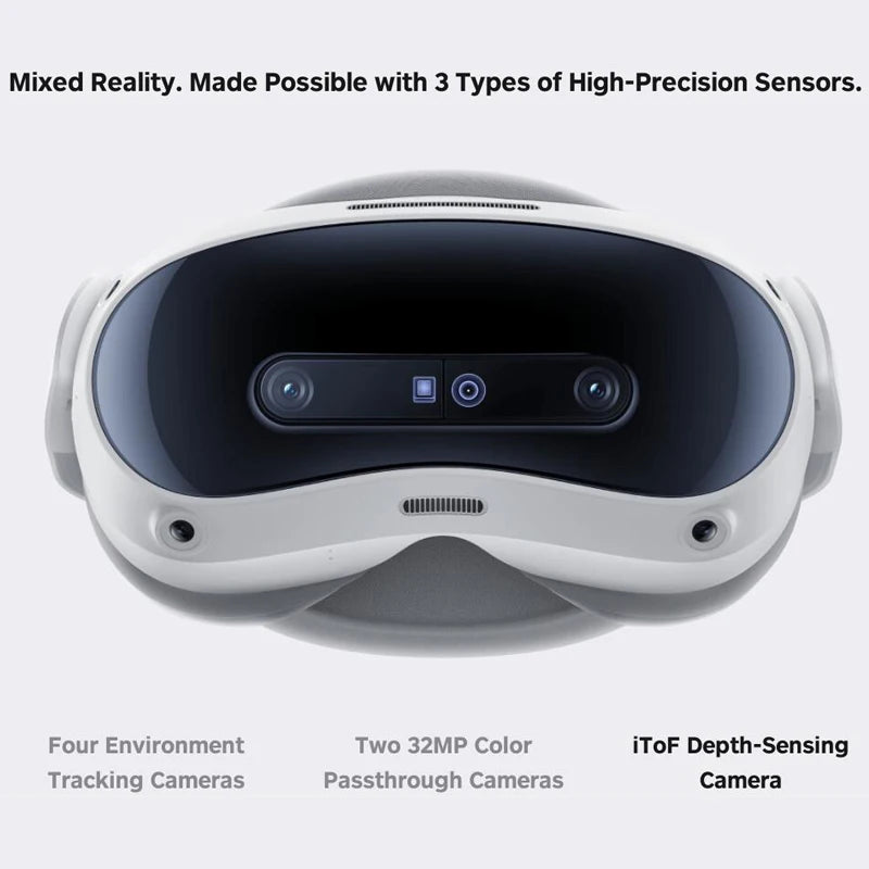 PICO 4 Ultra VR Smart Glasses Streaming Game Glasses Advanced All In One Virtual Reality Display 4K Glasses 12G+256G