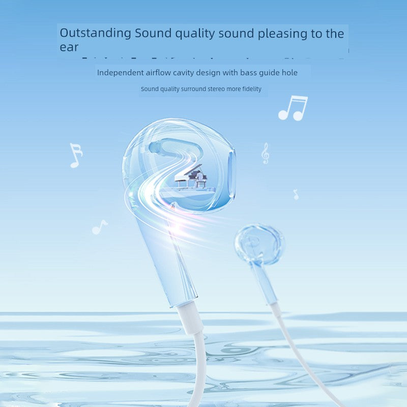 BASEUS Wired Earphone Cellphone Drive-by-Wire with Microphone in-Ear 3.5mm round Hole Type-c Interface Computer Game Karaoke