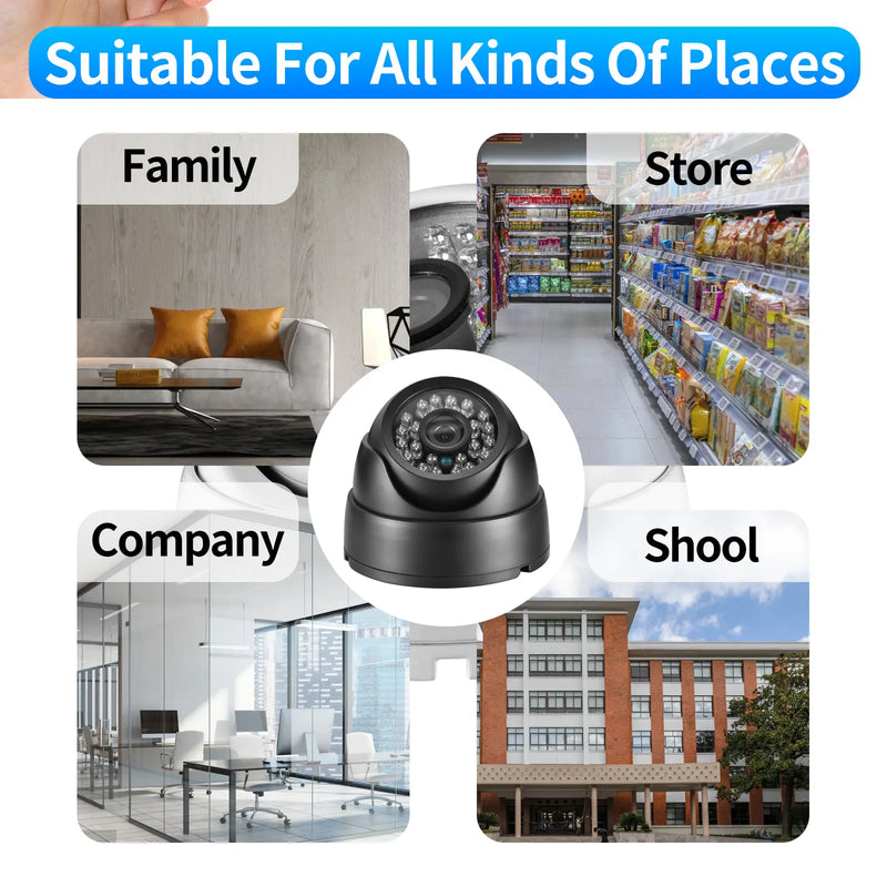 Gadinan HD 5MP 2MP 1MP AHD Camera 1.7MM Fisheye Lens Panoramic IR Nightvision Mini Dome Security Indoor CCTV Surveillance Camera