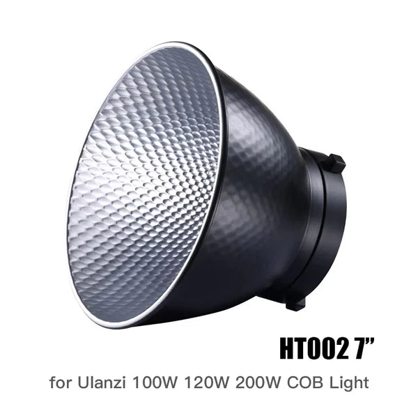 Ulanzi HT0027 Standard Bowens Mount HT002 7"Reflector Diffuser for Ulanzi 120W 200W V-Mount Light 100W COB Light