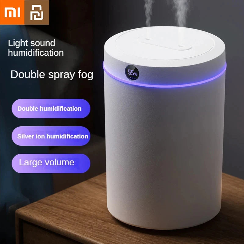 Xiaomi Youpin Humidifier Dual Nozzles 5L Large Capacity Air Humidifier Humidity Display Ultrasonic Aroma Diffuser Spray Home