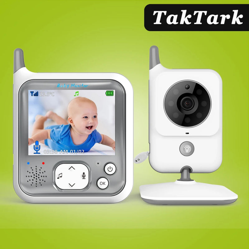 TakTark Video Baby Monitor 3.2 Inch / 2.8 Inch Wireless Security Camera Auto Night Vision Intercom Temperature Monitoring Nanny