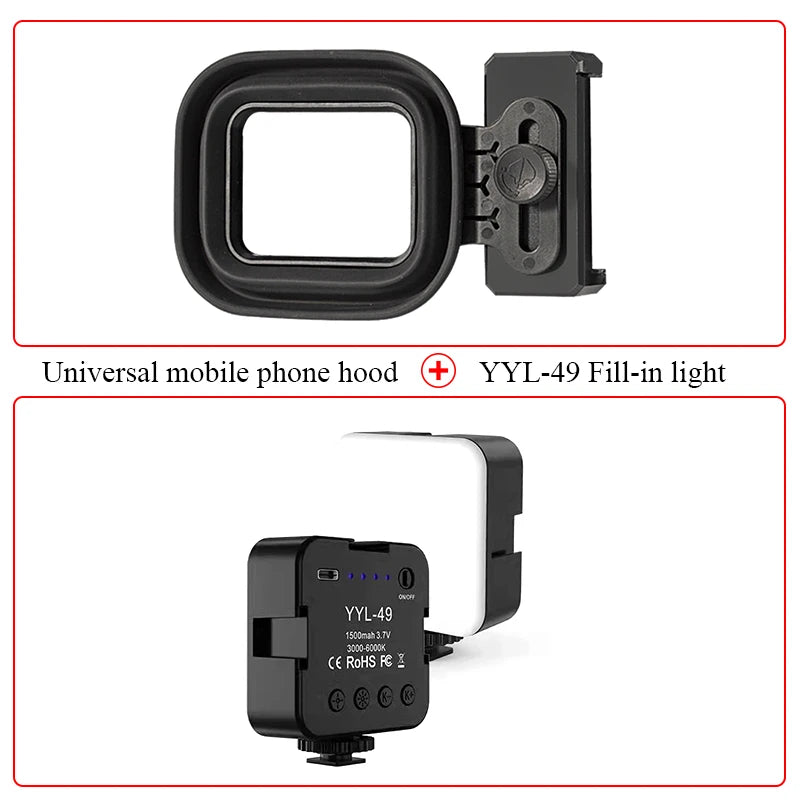 Universal Anti-Reflection Camera Lens Hood for iPhone 15/14 Samsung Android Phone Silicone Lens Hood for Photos Through Glass