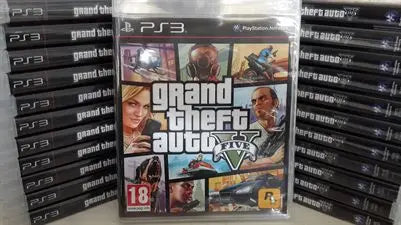 GTA 5 Grand Theft Auto V PS3 Playstation 3 Disk Video Game controller Gaming station Console Gamepad command Gameplay Super